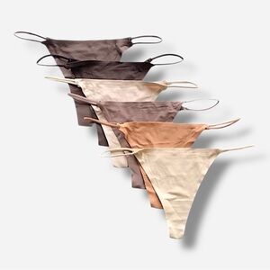 🌸New🌸 6pk Medium Unbranded v-string panty lot